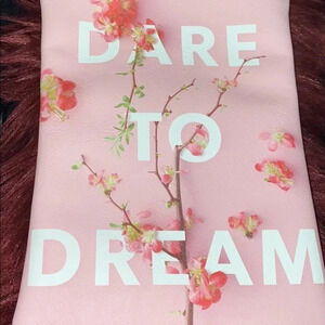 Indigo Floral  pouch wristlet bag